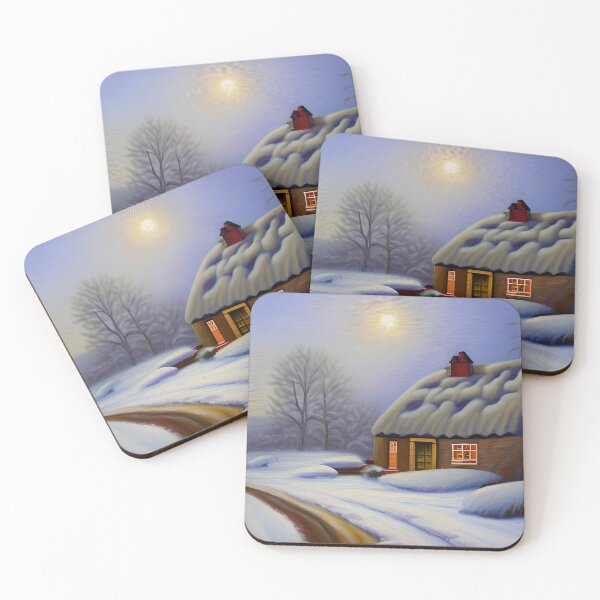 Item preview, Pretty Winter Cabin designed and sold by Poetic Patterns Studio.