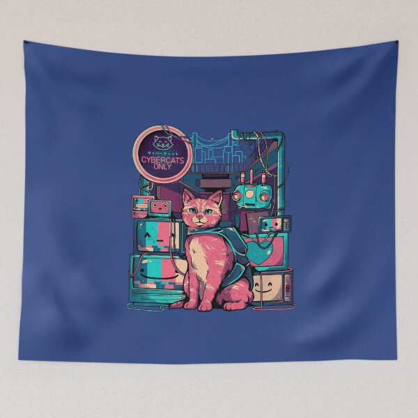 Item preview, Cybercats Only - Funny Cat Geek Gift designed and sold by EduEly.