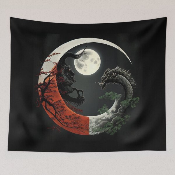 Item preview, Japanese Dragon Yin Yang Torii Gate designed and sold by AwakenedSoul.