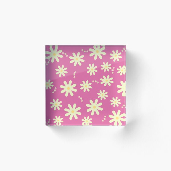Artikelvorschau, Glücklicher rosa Blumengarten entworfen und verkauft von PrettyViews.