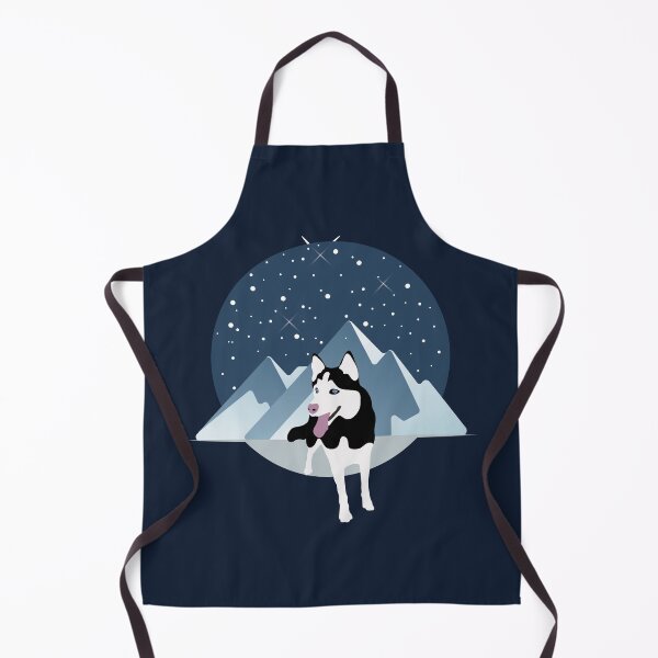 Item preview, Husky Siberian Dog with Winter Mountain and Sky designed and sold by SeasonalDogs.