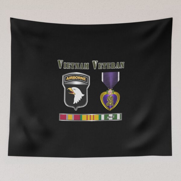 Item preview, 101st Airborne Division Vietnam Veteran Purple Heart designed and sold by SoldierAlways.