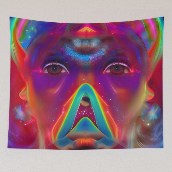 Item preview, One Love No.5 - Astral Cosmic AI Illustration designed and sold by Recall-Design.