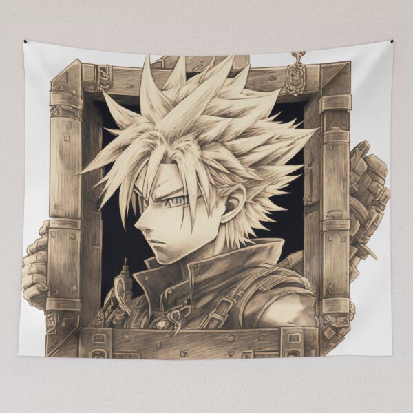 Item preview, A Portrait of Cloud Strife, Final Fantasy VII designed and sold by GAC-YYC.