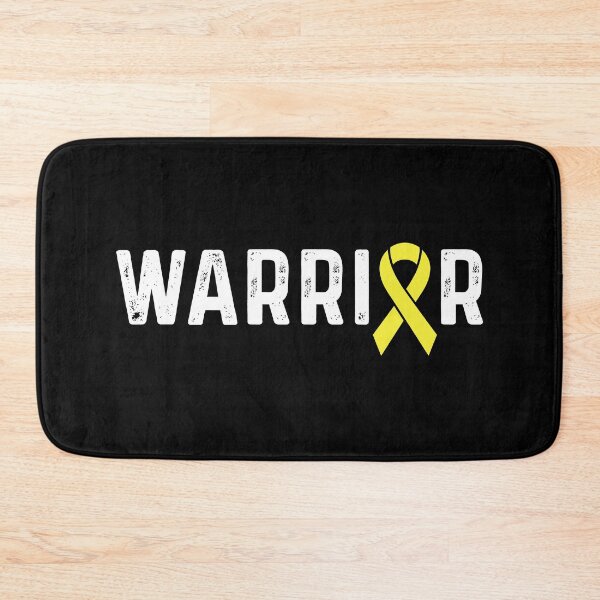 Item preview, Sarcoma Cancer Awareness Yellow Ribbon Warrior designed and sold by CancerMerch.
