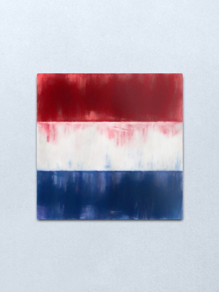 Alternate view of Dutch Flag No. 1, Series 1 Metal Print