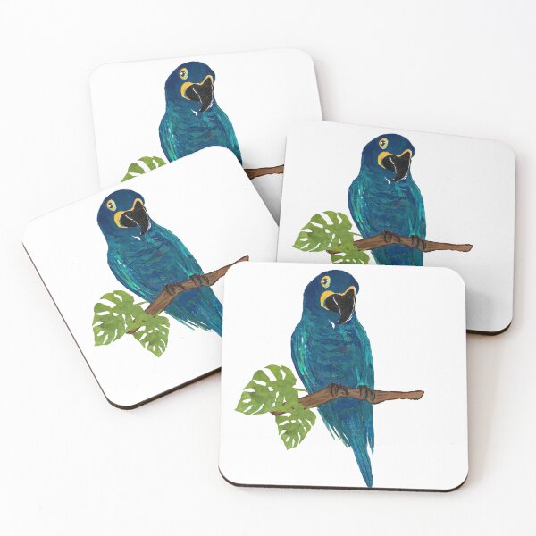 Item preview, Rich Blue Hyacinth Parrot Bird  designed and sold by ginaisarty.