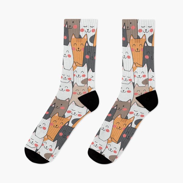 Item preview, Funny seamless pattern kitties designed and sold by franktact.
