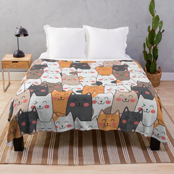 Item preview, Funny seamless pattern kitties designed and sold by franktact.