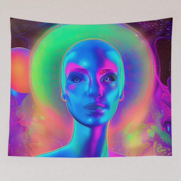 Item preview, One Love No.7 - Astral Cosmic AI Illustration designed and sold by Recall-Design.