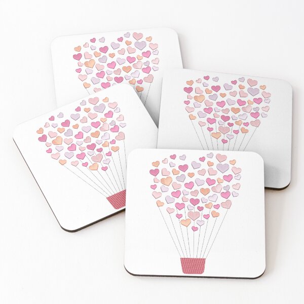 Item preview, Valentine Hot Balloon - Embroidery Effect designed and sold by CarasAtelier.