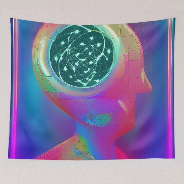 Item preview, One Love No.8 - Astral Cosmic AI Illustration designed and sold by Recall-Design.