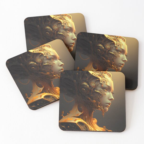 Item preview, Golden Cyborg designed and sold by generated-c.