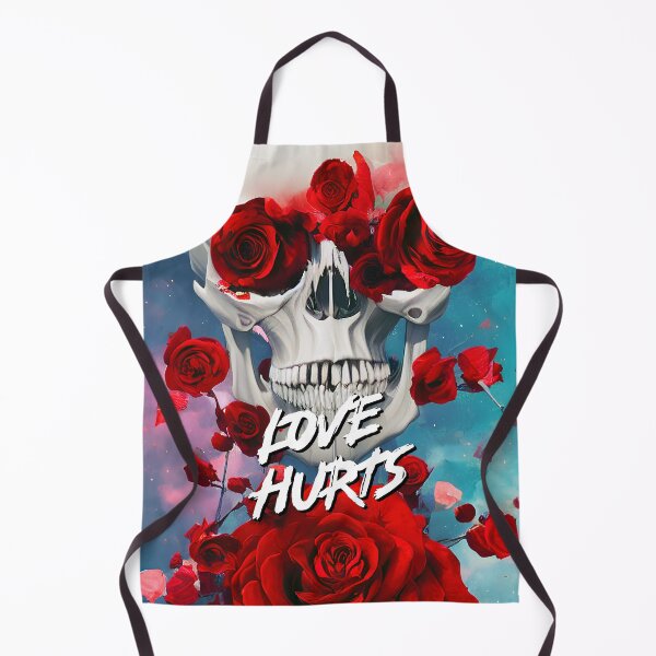 Item preview, Red roses and skull - Love Hurts designed and sold by angelisart.