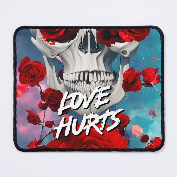 Item preview, Red roses and skull - Love Hurts designed and sold by angelisart.