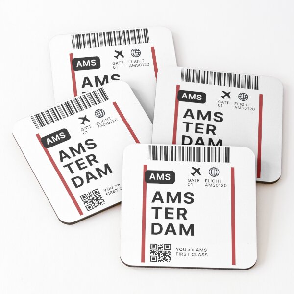 Item preview, Amsterdam Flight Ticket Boarding Pass Travel  designed and sold by St3fy.
