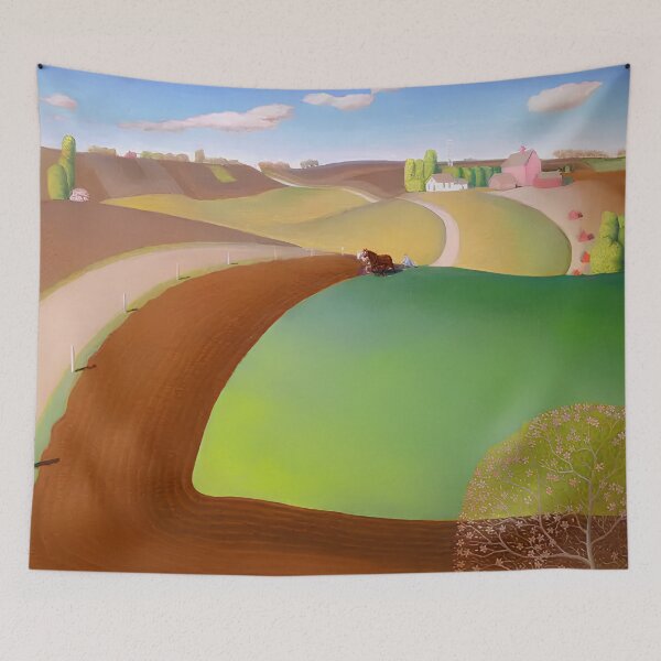 Item preview, Grant Wood Spring plowing  designed and sold by TeeARTHY.