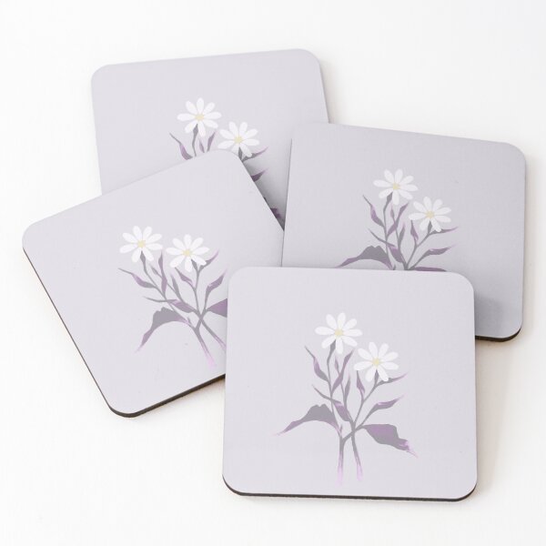 Item preview, Floral Pattern Light Purple White Flowers designed and sold by doodlingjay.