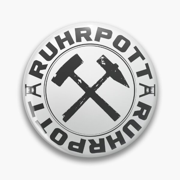 Item preview, Ruhrpott, luck up, mining, buddy, iron and mallet, colliery designed and sold by plottsnbuttons.