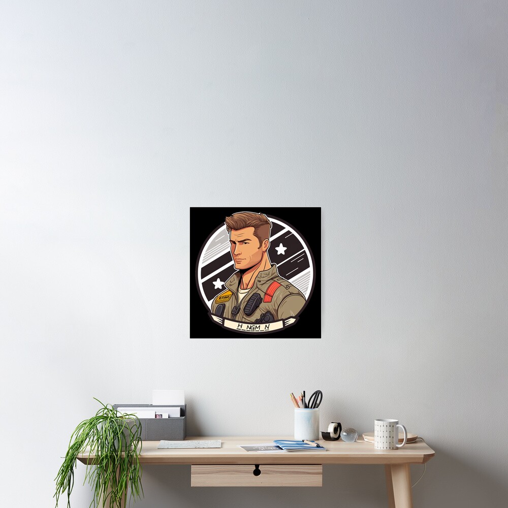 Jake Seresin The Hangman Top Gun Maverick Cartoon Poster for Sale by  QuotesTeesStore