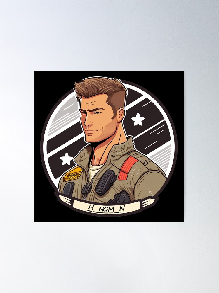 HANGMAN TOP GUN MAVERICK MOVIE PATCH SET