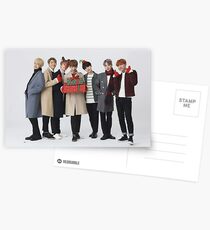 BTS Weihnachten 2 Postkarten