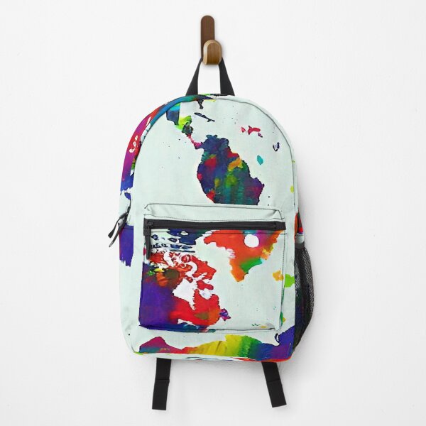 Item preview, Map of the World Color Splashes designed and sold by Jon-Baran.