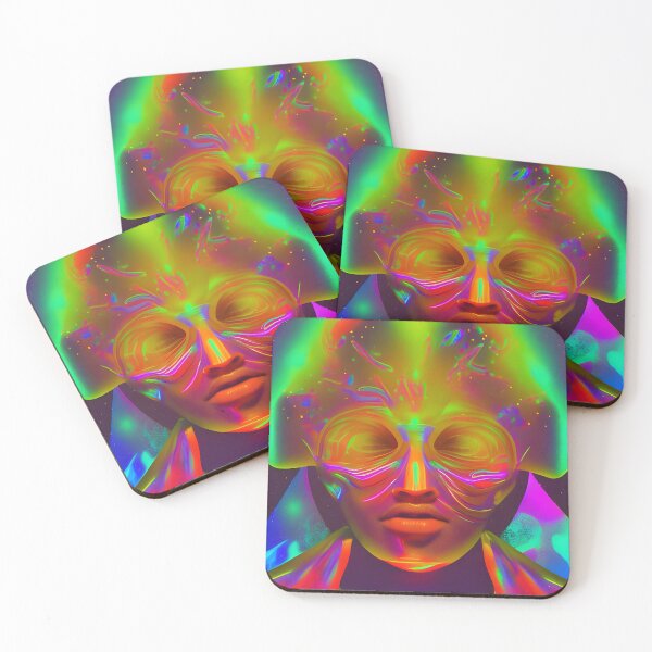 Item preview, A Secret Rave Party No.4 - Astral Cosmic AI Illustration designed and sold by Recall-Design.