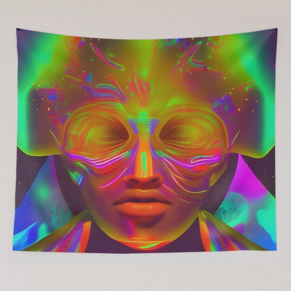 Item preview, A Secret Rave Party No.4 - Astral Cosmic AI Illustration designed and sold by Recall-Design.