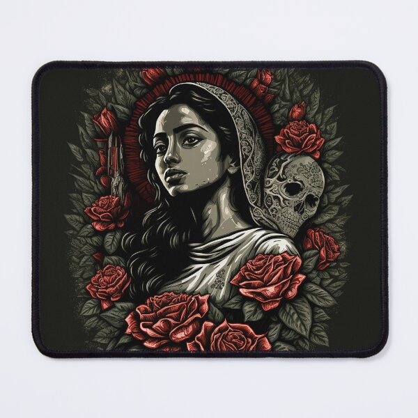 Item preview, Virgen de Guadalupe - Dark-Skinned Young Woman designed and sold by RuizCreative.