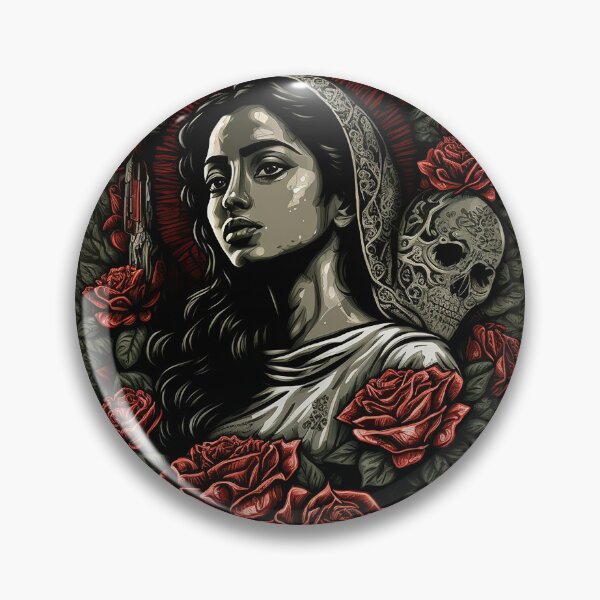Item preview, Virgen de Guadalupe - Dark-Skinned Young Woman designed and sold by RuizCreative.