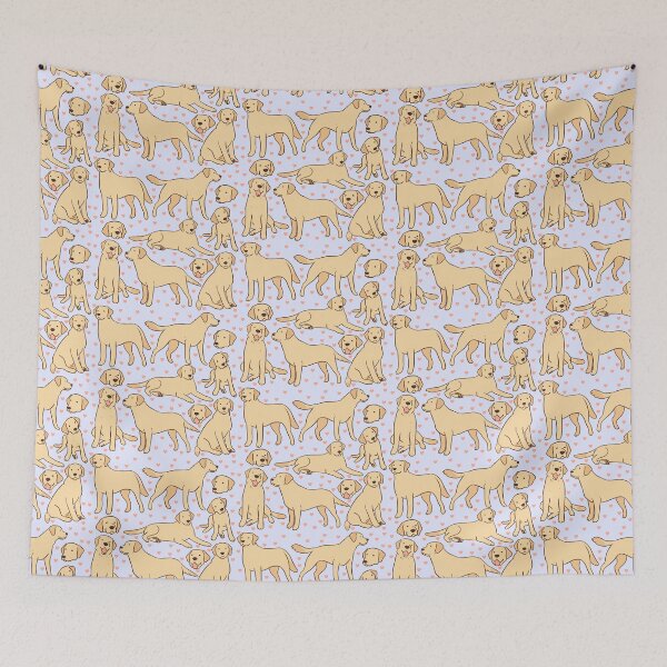 Item preview, Labrador retriever cute illustration pattern  designed and sold by Yarafantasyart.