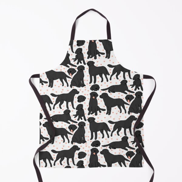 Item preview, Black Labrador retriever cute illustration pattern designed and sold by Yarafantasyart.