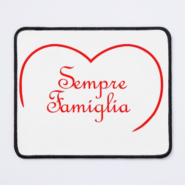 Item preview, Sempre Famiglia means Always Family in Italian (inside top of a heart) Red designed and sold by SunnyDazDesign.