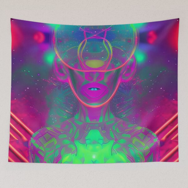Item preview, A Secret Rave Party No.6 - Astral Cosmic AI Illustration designed and sold by Recall-Design.
