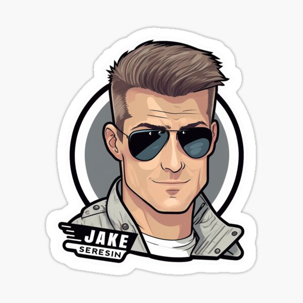 Jake Seresin The Hangman Top Gun Maverick Illustration 3 | Sticker