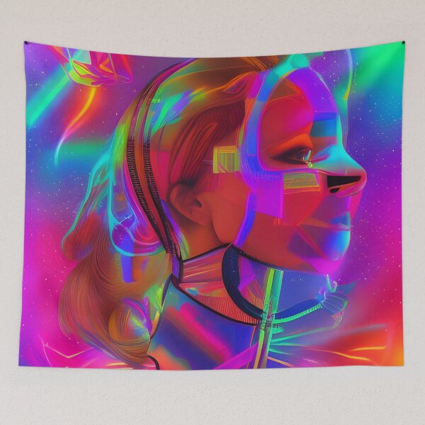 Item preview, A Secret Rave Party No.7 - Astral Cosmic AI Illustration designed and sold by Recall-Design.