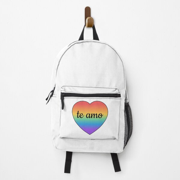 Item preview, Gay Valentine - Te amo - I love you in Spanish in a rainbow heart designed and sold by Inspirationmotivation.