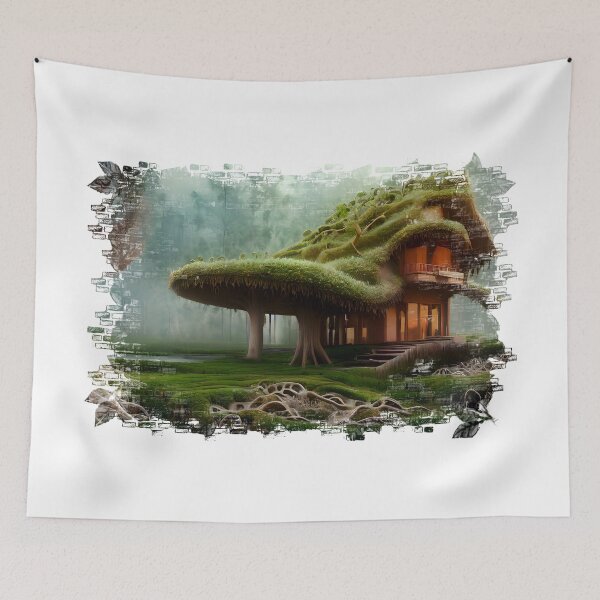 Item preview, House, Organic, Below zero emissions, Grow Your Home! designed and sold by Digisabella.