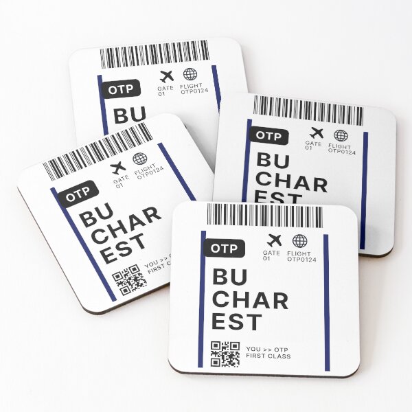 Item preview, Bucharest Flight Ticket Boarding Pass Travel designed and sold by St3fy.