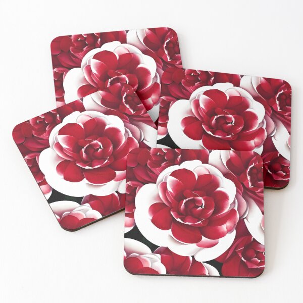 Item preview, Red camellia flower designed and sold by gramizzia.