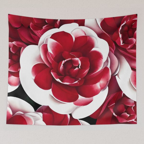 Item preview, Red camellia flower designed and sold by gramizzia.
