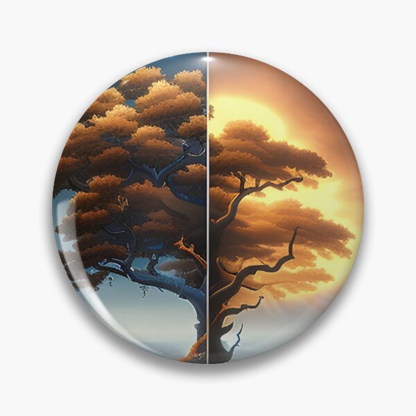 Item preview, Tree representing duality heaven hell generated by artificial intelligence designed and sold by megadrina.
