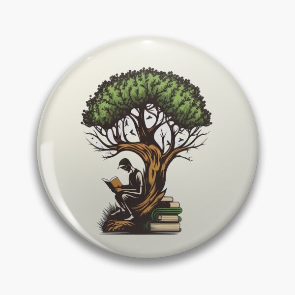 Item preview, Book Reading under a Tree - Designs for a Green Future designed and sold by GreenBubble - Shop and reforest.