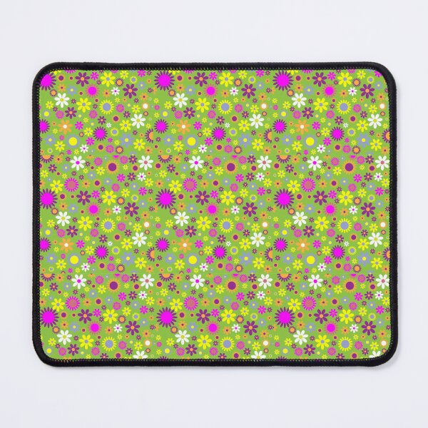 Item preview, Patrón floral con rosa, verde, morado, amarillo y azul. designed and sold by MoodysT's.