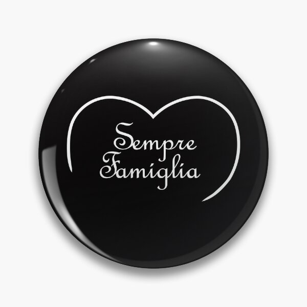 Item preview, Sempre Famiglia means Always Family in Italian (inside top of a heart) White  designed and sold by SunnyDazDesign.