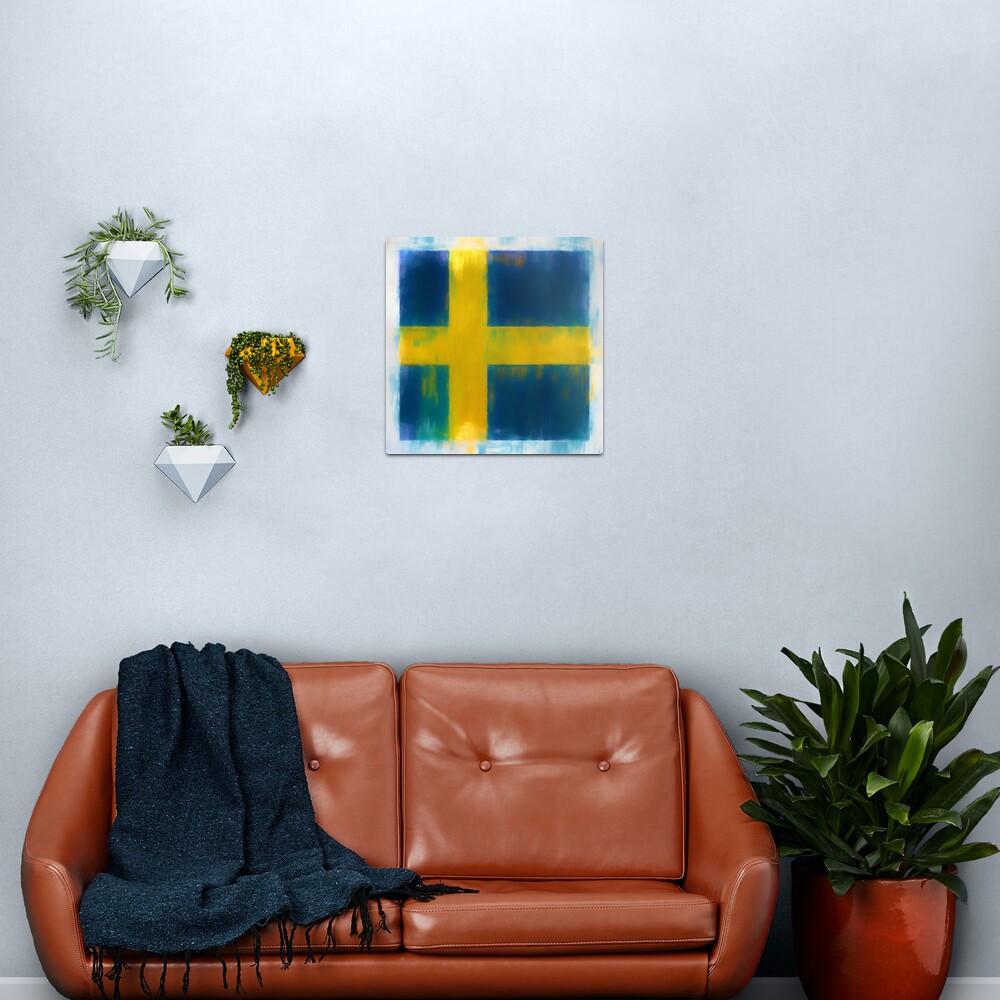 Swedish Flag No. 2, Series 1 Metal Print