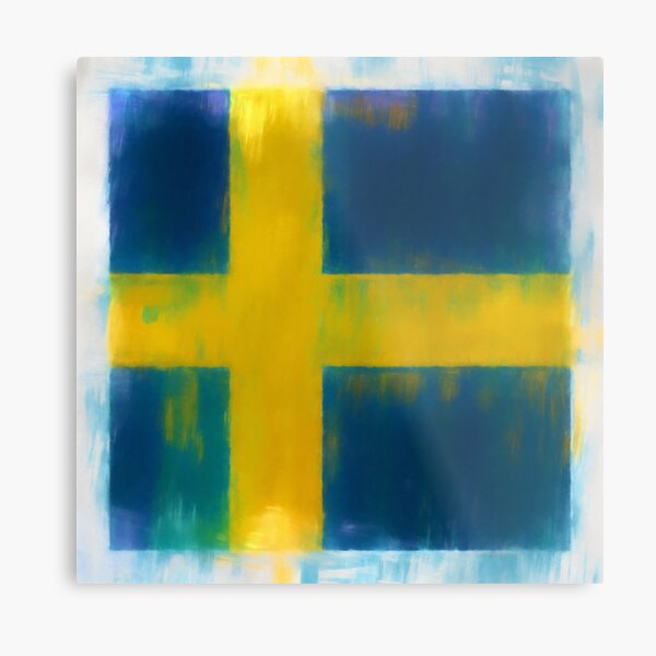 Swedish Flag No. 2, Series 1 Metal Print