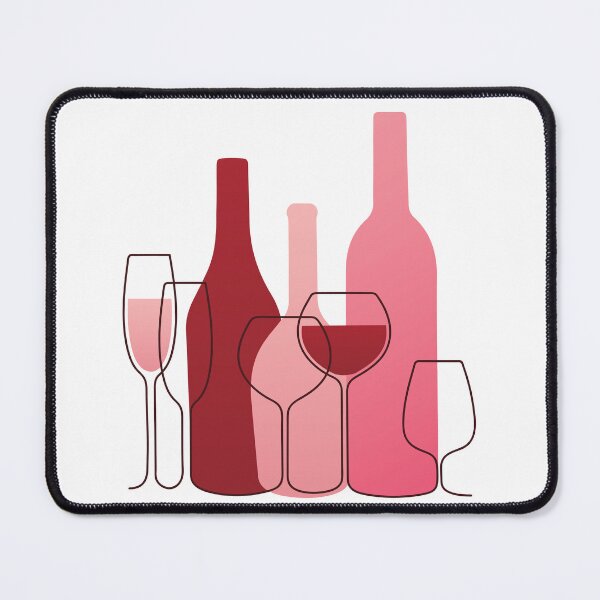 Item preview, Feminine Wine Silhouette + Line Art (Gradient) designed and sold by NMattsonDesigns.