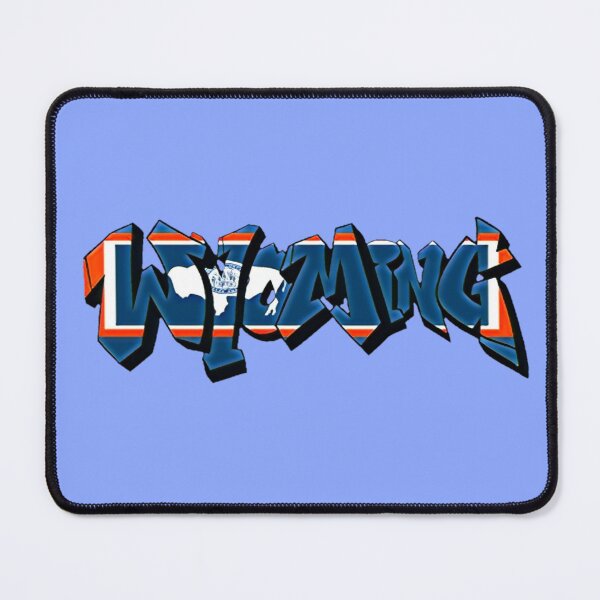 Item preview, Wonderful Wyoming Flag Graffiti designed and sold by Dude Stuff.